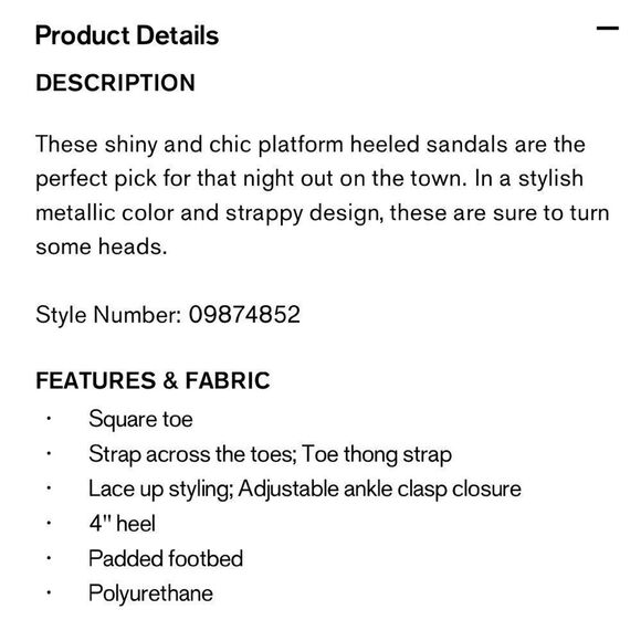 NWT Express Metallic Lace Up Thong Heeled Sandal - Picture 10 of 10